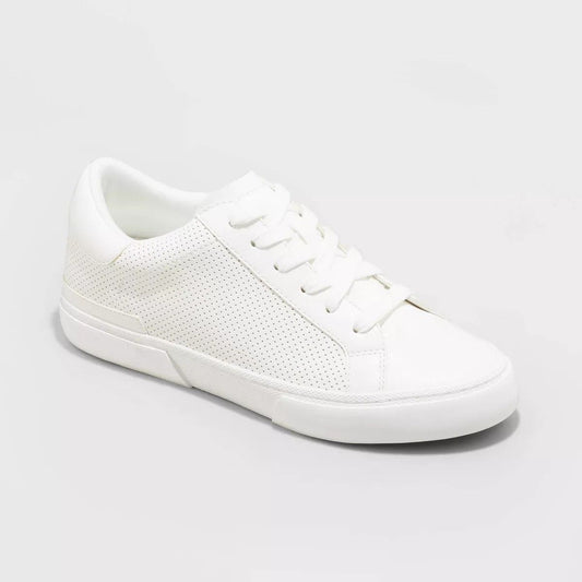 Low-Profile White Sneakers