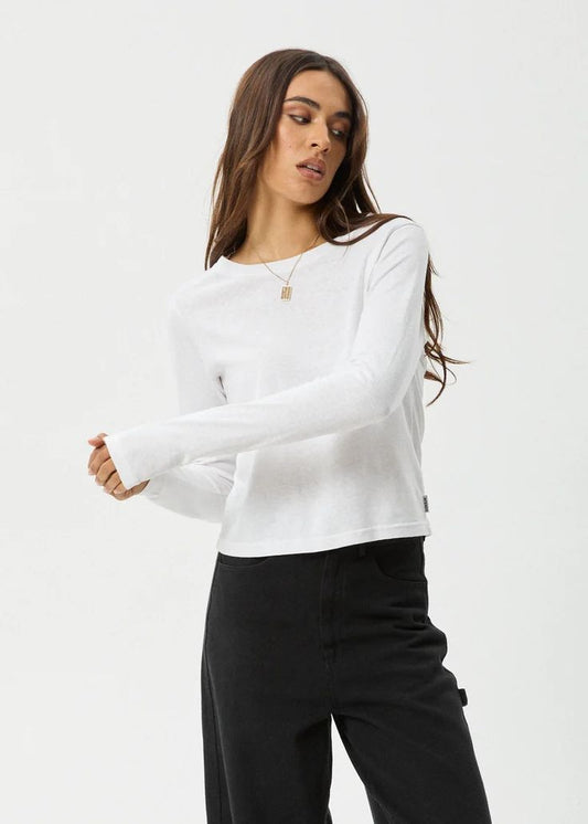 Basic White Long Sleeve Tee